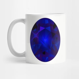 Blue and Purple Oval Shape Gemstone Mug